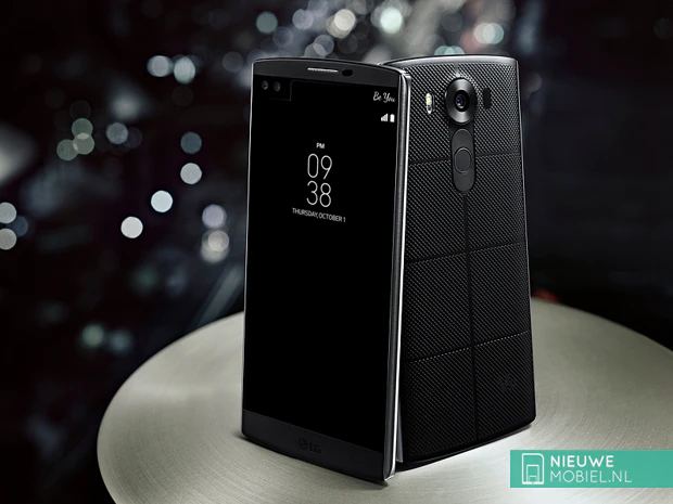 LG V10 voor- en achterkant