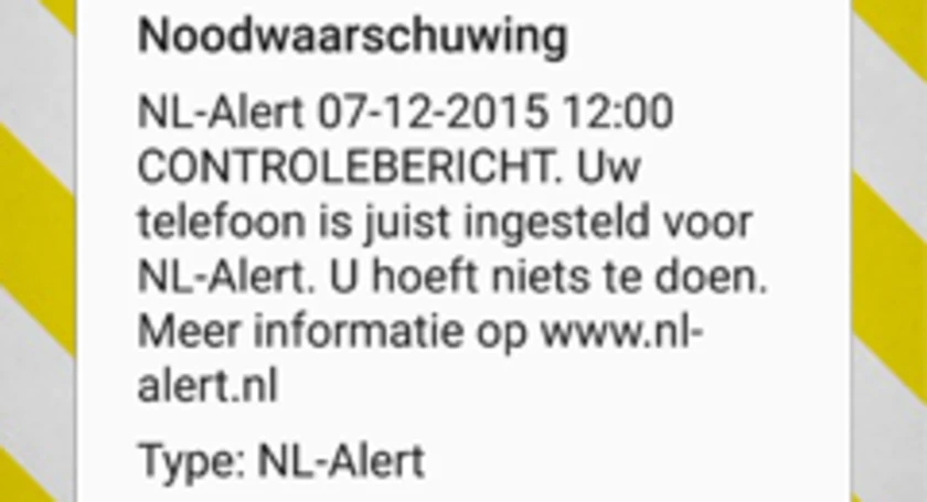 Nl alert test