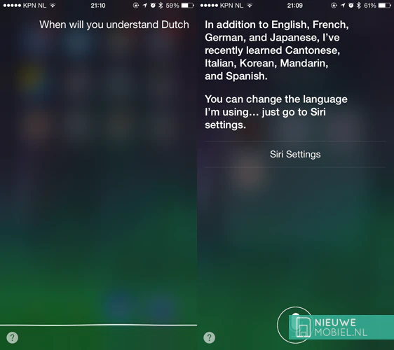 Siri in Dutch