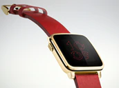Pebble Time Steel Gold Red