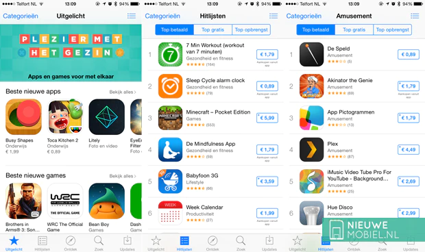 Apple verhoogt prijzen App Store, goedkoopste apps naar 99 cent