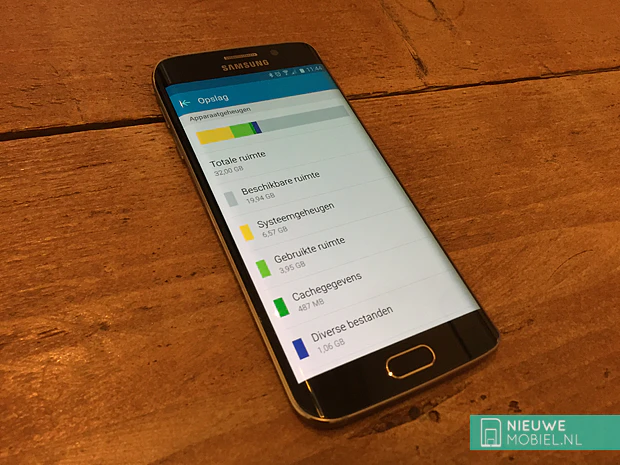 Samsung Galaxy S6 edge storage