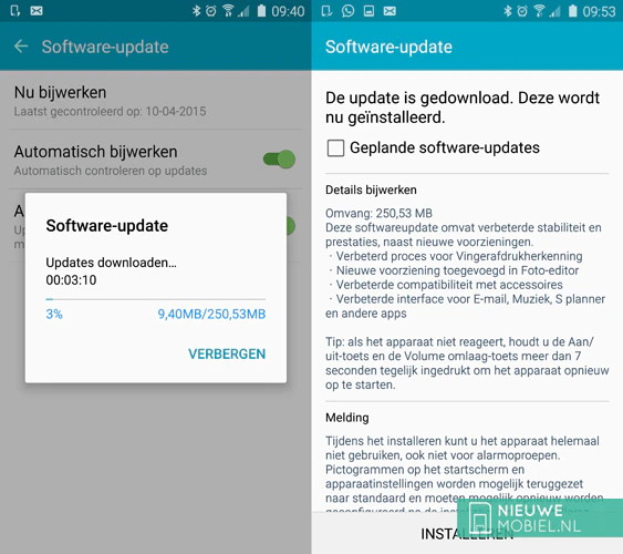 Galaxy S6 edge update Galaxy S6 edge update