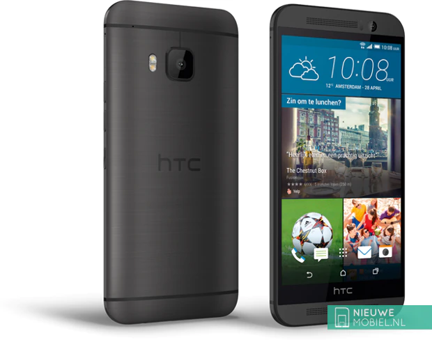 HTC One M9 Prime Camera Edition Gunmetal Grey achter- en voorkant