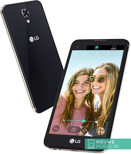 LG X screen voor- en achterkant