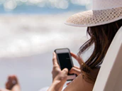 Telefoon Op Het Strand