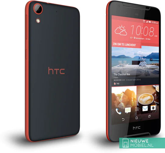 HTC Desire 628 voor- en achterkant