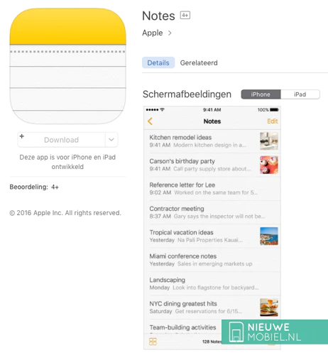 Apple Notes-app