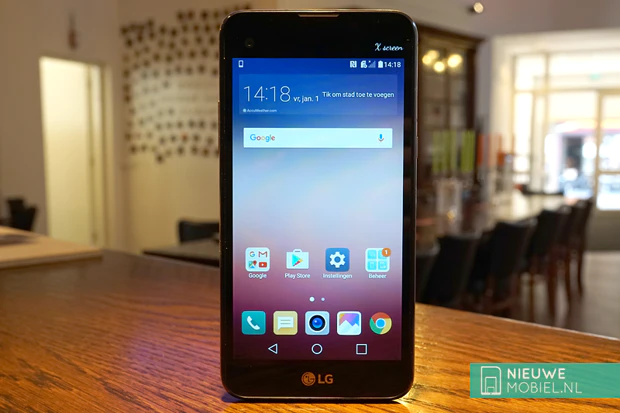 LG X screen voorkant LG X screen voorzijde