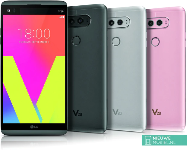 LG V20 kleuruitvoeringen LG V20 kleuruitvoeringen