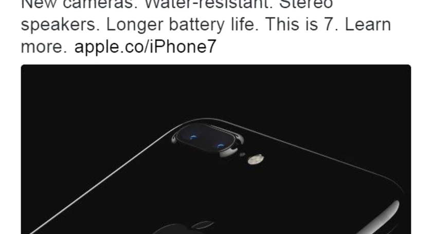Apple tweet iphone7