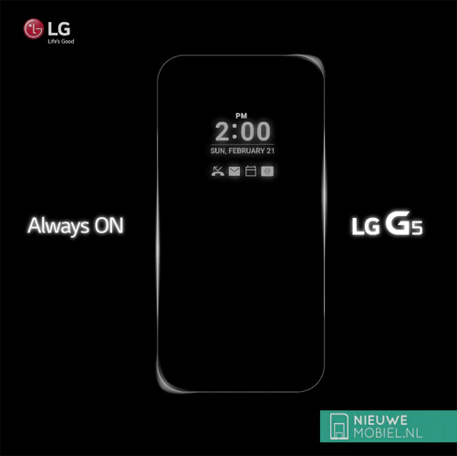 LG G5 Always ON-scherm