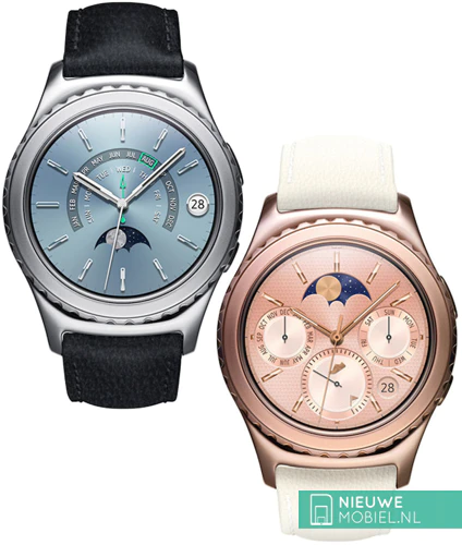 Samsung Gear S2 classic Platinum en roségoud Samsung Gear S2 classic Platinum en roségoud