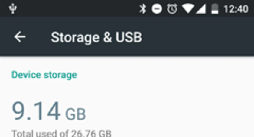 Android geheugenopslag