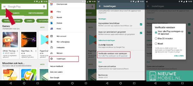 In-app aankopen beperken in de Google Play Store