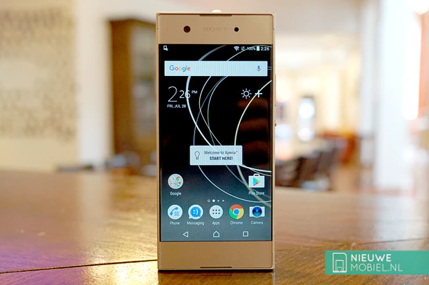 Sony Xperia XA1 voorkant Sony Xperia XA1 voorkant