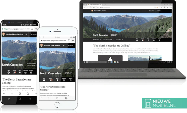 Microsoft Edge voor iOS en Android