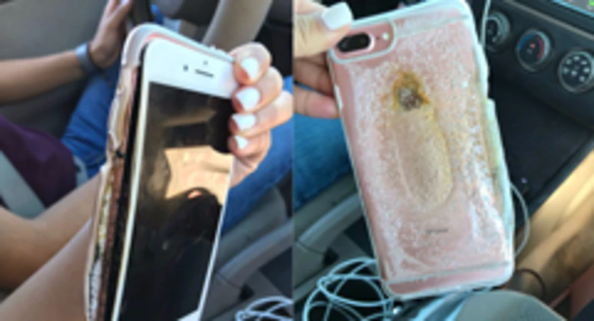 Burning iphone viral