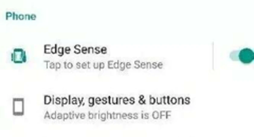Htc edge sense