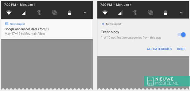 Android O notificaties
