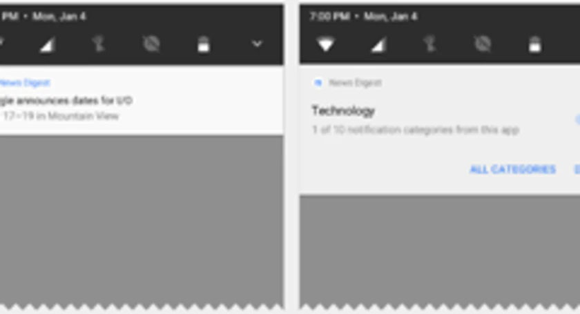 Android o notifications