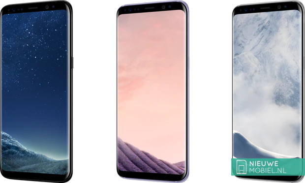 Samsung Galaxy S8 kleurenoverzicht