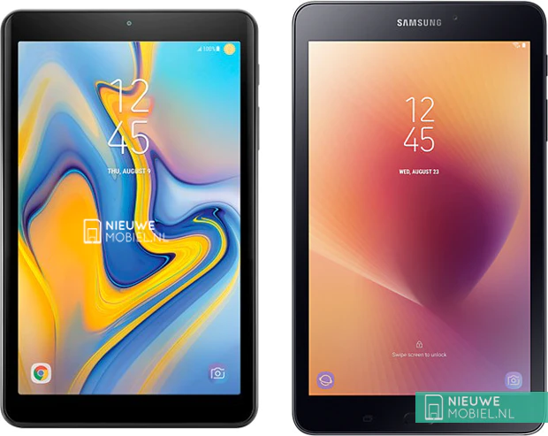Samsung Galaxy Tab A 8.0 (2018) next to Galaxy Tab A 8.0 (2017) Samsung Galaxy Tab A 8.0 (2018) next to Galaxy Tab A 8.0 (2017)