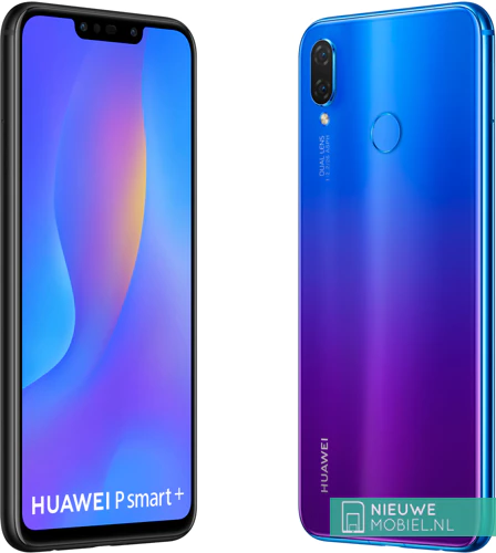 Huawei P Smart+ in Black en Iris Purple Huawei P Smart+ in Black en Iris Purple
