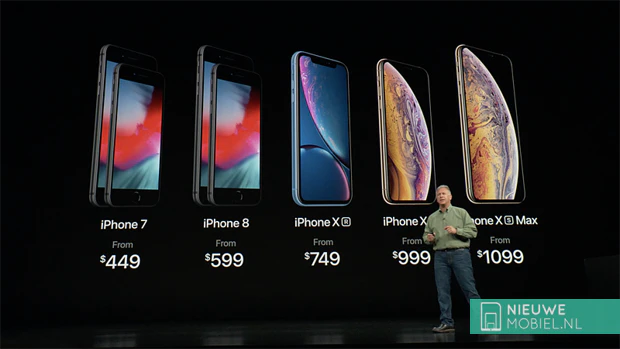 Dit zijn de prijzen van de Apple iPhone Xs en iPhone Xs Max