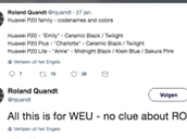 Roland Tweet Huawei P20
