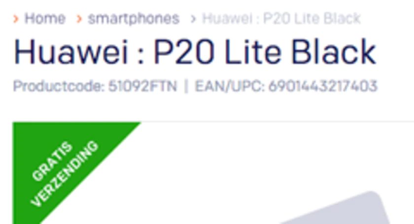 Huawei p20 lite black