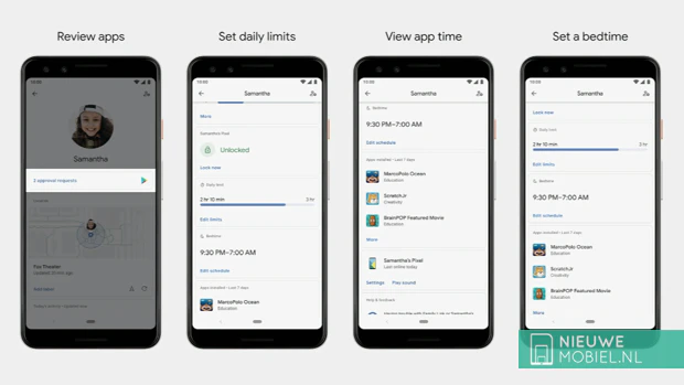 Android Q Ouderlijk toezicht