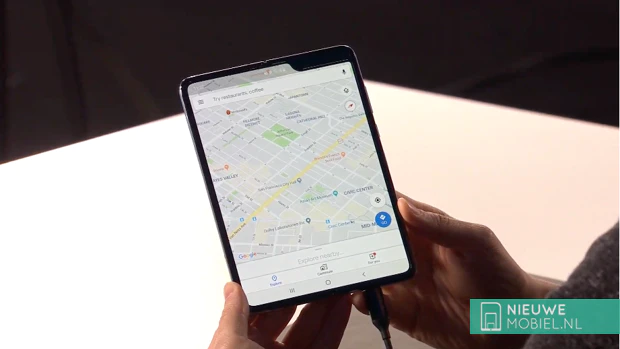 Samsung Galaxy Fold maps