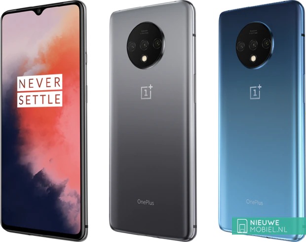 OnePlus 7T in Frosted Silver and Glacier Blue