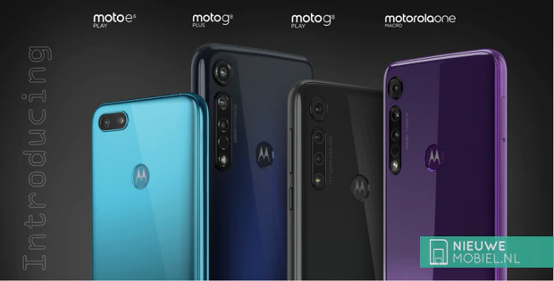 Lenovo onthult 3 Motorola’s; Moto G8 Plus, G8 Play en E6 Play