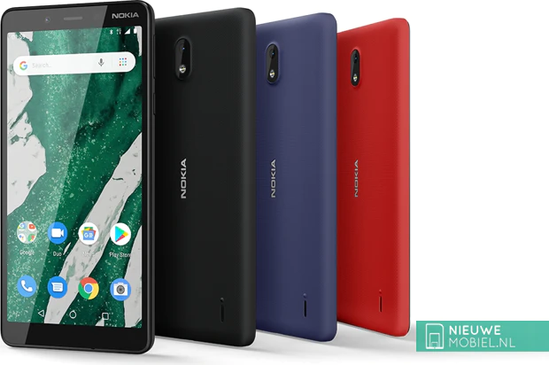 Nokia 1 Plus kleurenoverzicht