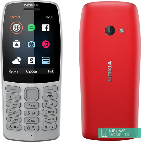 Nokia 210 Red and Grey
