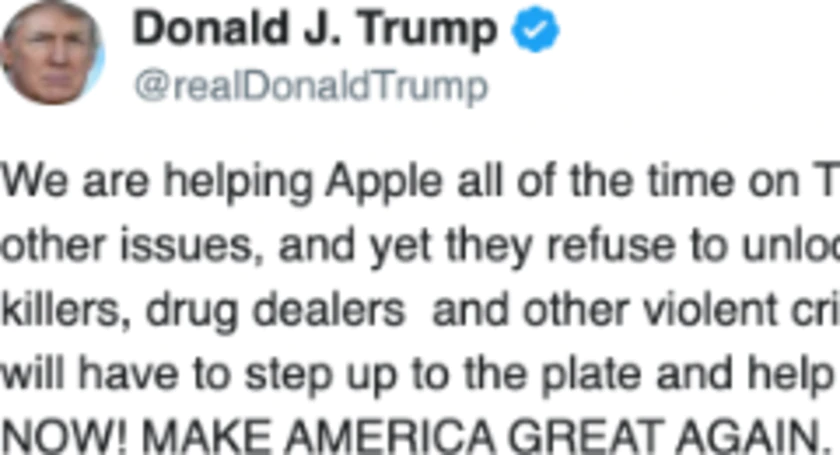 Trump apple