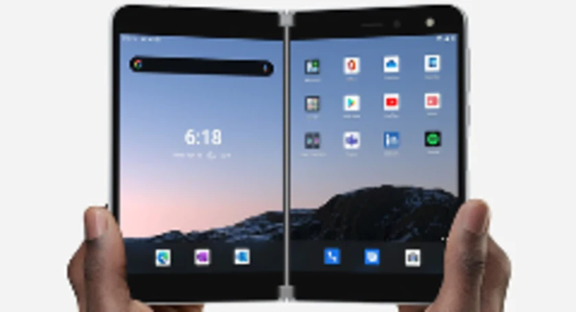 Msft surface duo hands