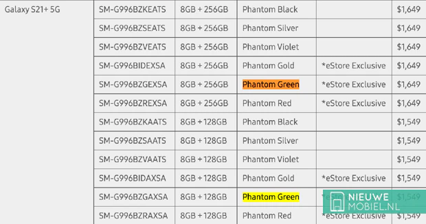 Samsung S21+ Phantom Green Samsung S21+ Phantom Green