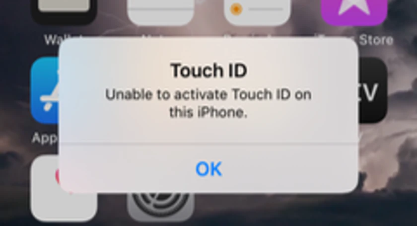 No touch id
