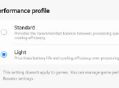 Performance Profile Samsung Universeice