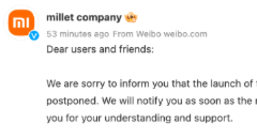 Weibo xiaomi 13 series