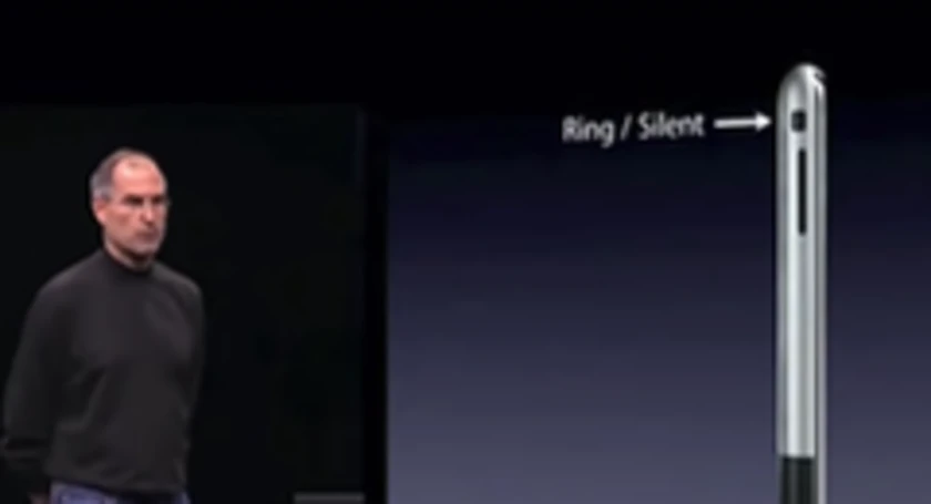 Steve jobs ring silent button iphone 2007