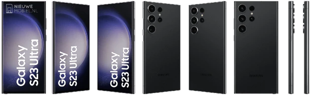 Samsung Galaxy S23 Ultra from all angles in Phantom Black