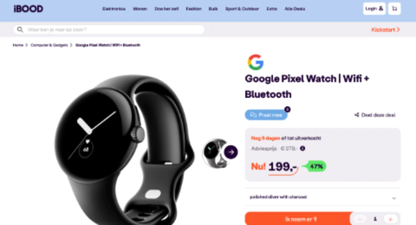 Pixel watch at ibood