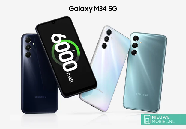 Samsung Galaxy M34 5G different colors