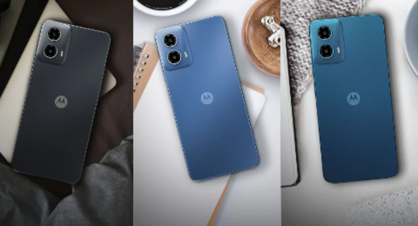 Moto g34 5g in three colors available