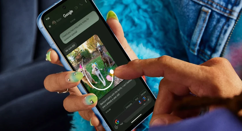 Pixel 8a circle to search ai