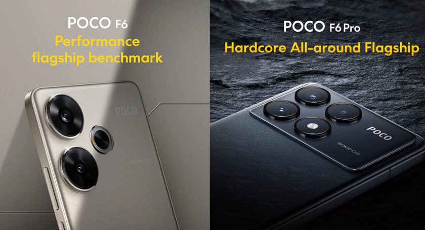 Poco f6 and f6pro flagships